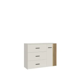 Commode Waikato sable/chêne mauvella