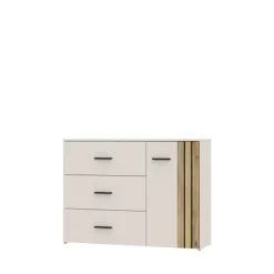 Commode Waikato sable/chêne mauvella