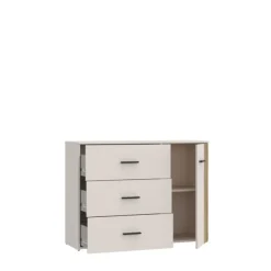 Commode Waikato sable/chêne mauvella