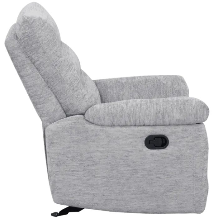 Coral - Fauteuil relax manuel gris clair