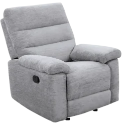 Coral - Fauteuil relax manuel gris clair