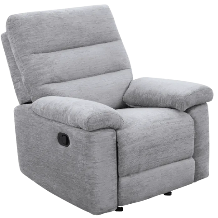 Coral - Fauteuil relax manuel gris clair