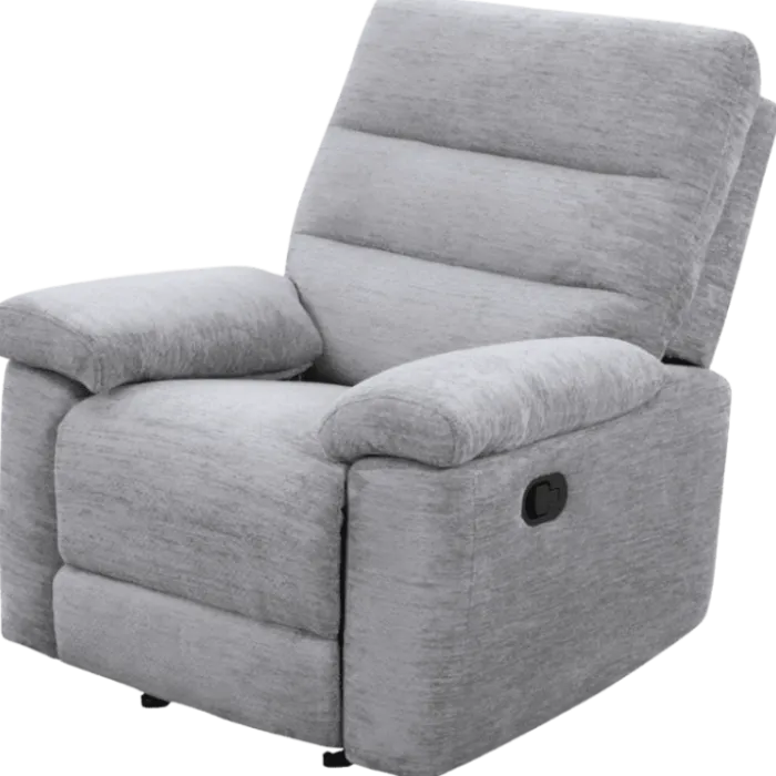 Coral - Fauteuil relax manuel gris clair