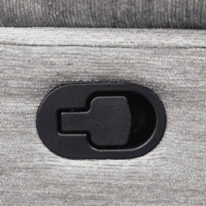 Coral - Fauteuil relax manuel gris clair
