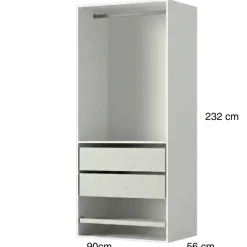 Dressing Casa 90 cm blanc