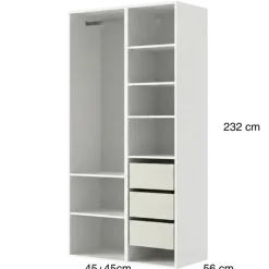 Dressing Casa 90 cm Blanc