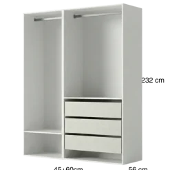Dressing Casa 105 cm blanc