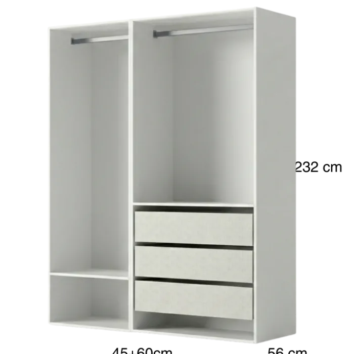 Dressing Casa 105 cm blanc
