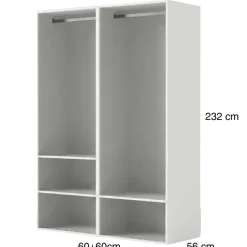 Dressing Casa 120 cm blanc