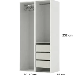 Dressing Casa 120 cm blanc