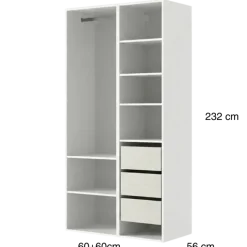 Dressing Casa 120 cm blanc
