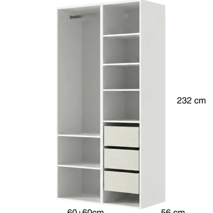 Dressing Casa 120 cm blanc