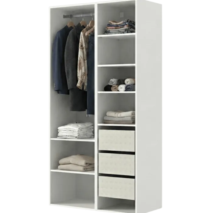 Dressing Casa 120 cm blanc