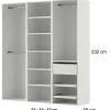 Dressing Casa 135 cm blanc