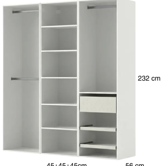 Dressing Casa 135 cm blanc
