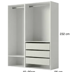Dressing Casa 135 cm Blanc