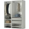 Dressing Casa 135 cm blanc