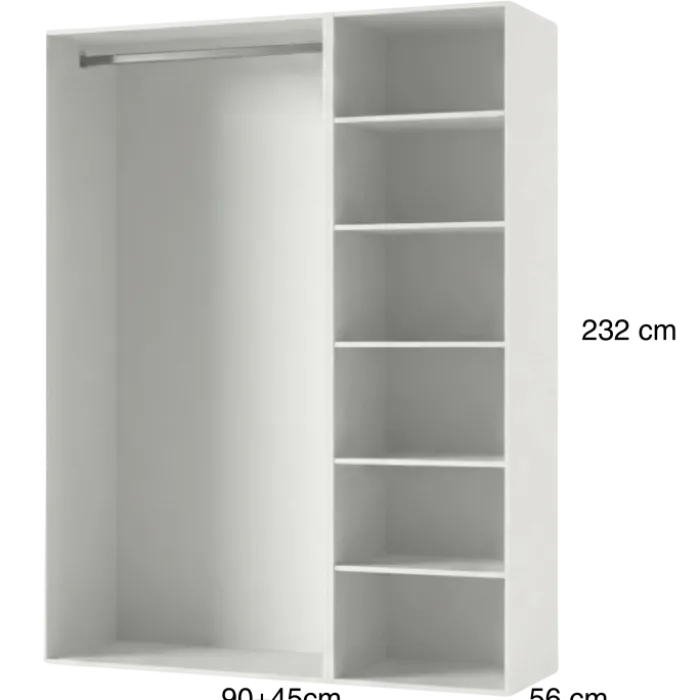Dressing Casa 135 cm blanc