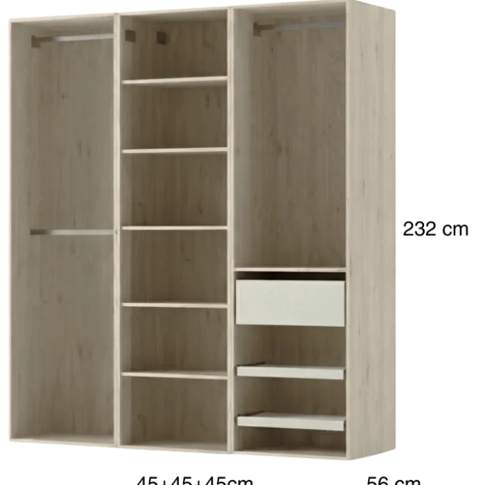 Dressing Casa 135 cm chene hickory