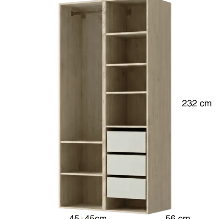 Dressing Casa 90 cm Chêne hickory