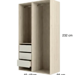 Dressing Casa 90 cm Chêne hickory