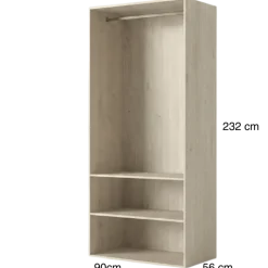 Dressing Casa 90 cm chêne hickory