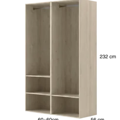 Dressing Casa 120 cm Chêne Hickory