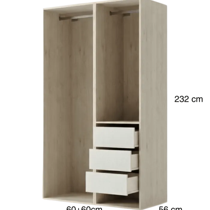 Dressing Casa 120 cm chêne hickory