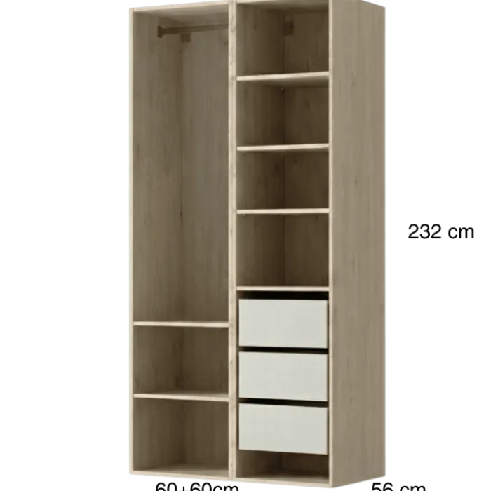Dressing Casa 120 cm chêne hickory