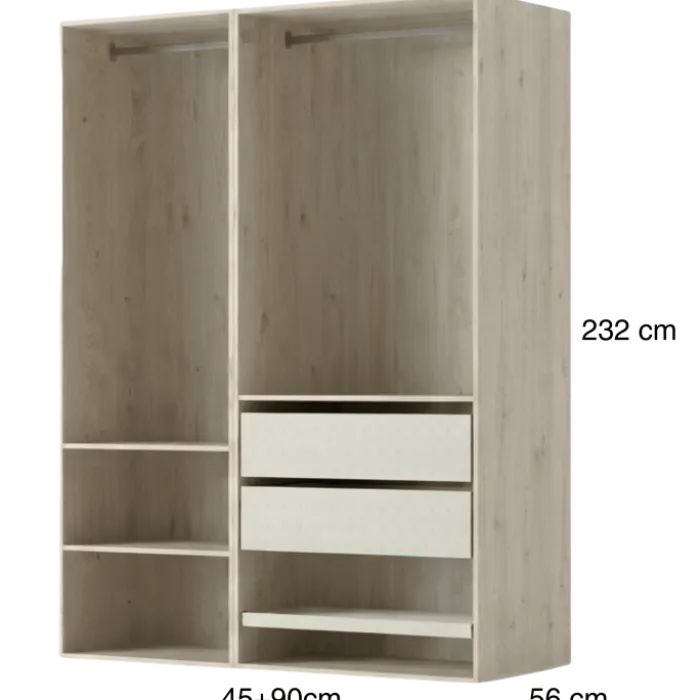 Dressing Casa 135 cm Chêne hickory
