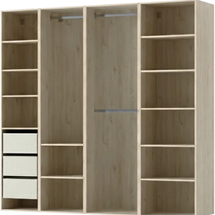 Dressing casa 210 cm chêne hickory