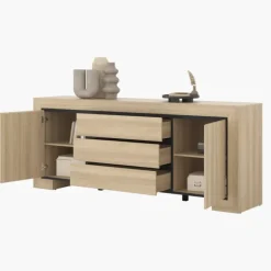 Dressoir Cuba - 25 - 2 portes et 3 tiroirs