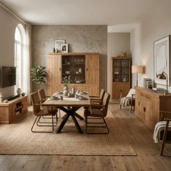 Dressoir DHRUV bois mange/nougat
