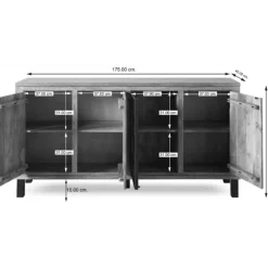 Dressoir 1 porte verre Kali