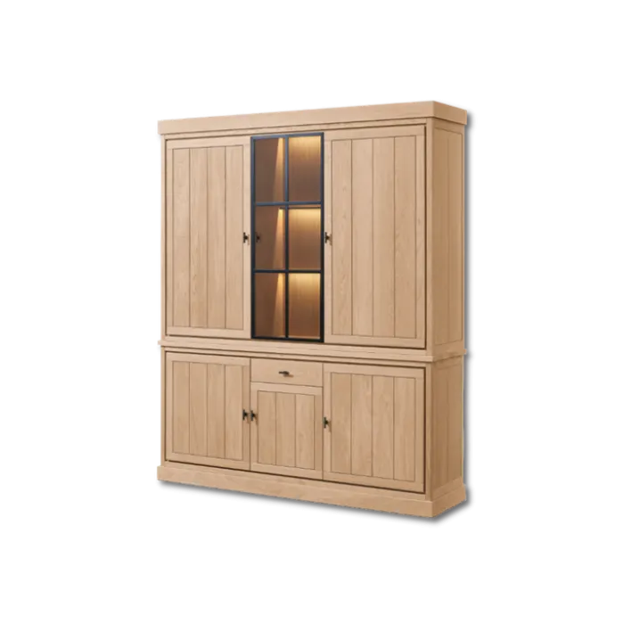 Dressoir + Vaisselier Jura chêne