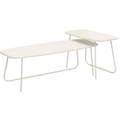 ELIAS - SET DE 2 TABLES BASSES CREAM JESF