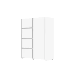 Enfilade Mosaik 1 porte et 4 tiroirs en décor blanc ( sur commande )