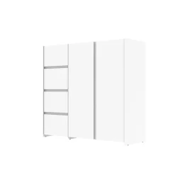 Enfilade 2 portes et 4 tiroirs Mosaik blanc ( sur commande )