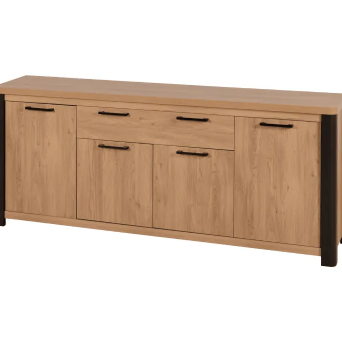 Ensemble Dressoir, table et vitrine Mateo