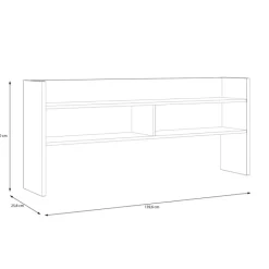 Ensemble Modultrick - Bureau 140 cm avec Surmeuble