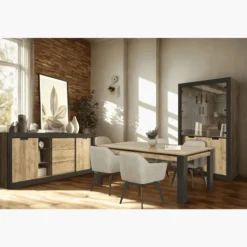 Ensemble salle à manger Dressoir + table TUDOR ( sans chaises )