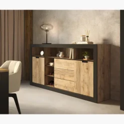 Ensemble salle à manger Dressoir + table TUDOR ( sans chaises )