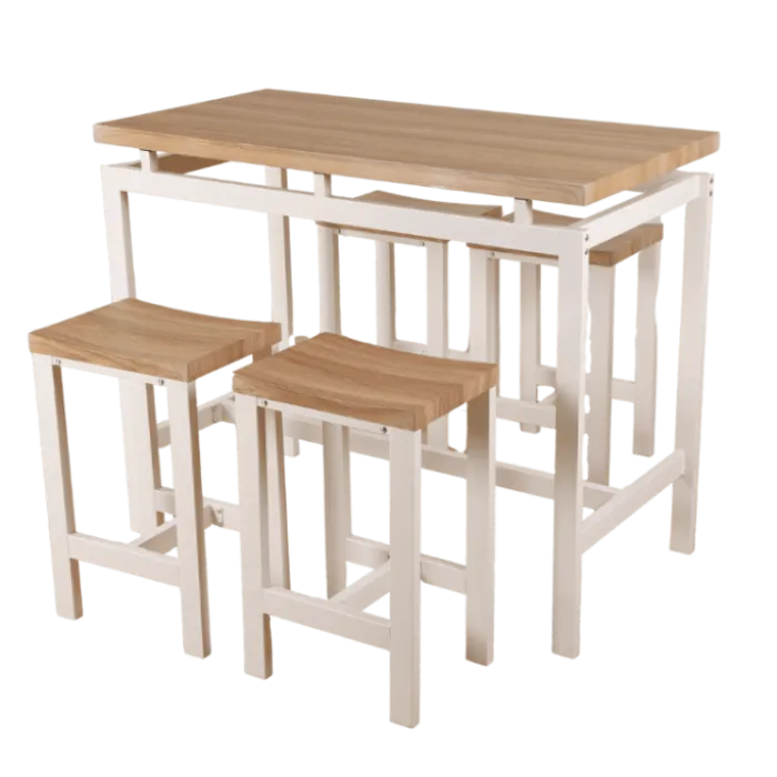 Ensemble Selene - table haute + 4 tabourets