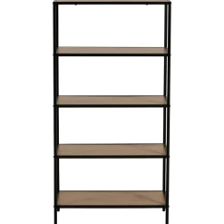 Etagère Book Shelf 5P noir/mélaminé