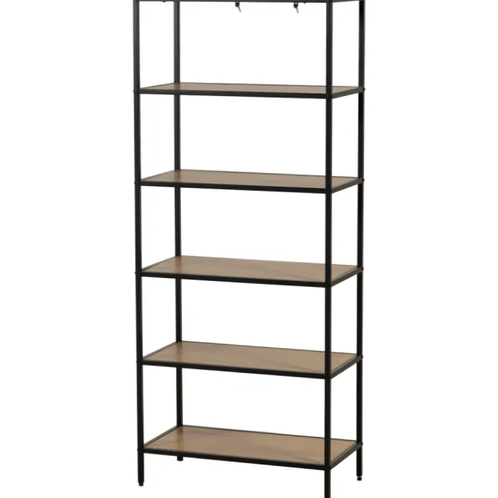 Etagère Book Shelf 6P noir/mélaminé