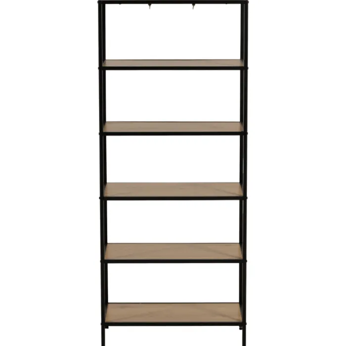 Etagère Book Shelf 6P noir/mélaminé