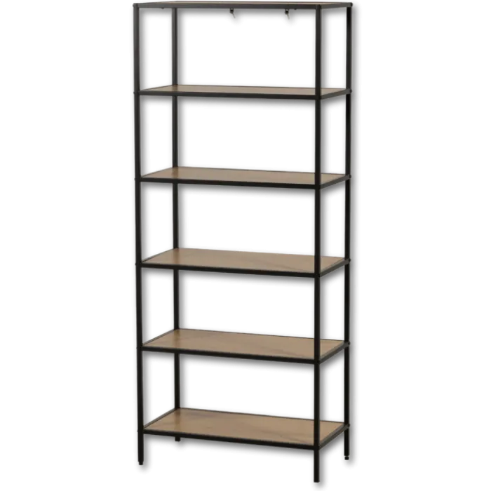Etagère Book Shelf 6P noir/mélaminé