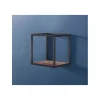 Etagère métal et acacia 30cm 2421/15
