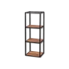 Etagère murale en bois acacia et métal noir 100cm 2429/15