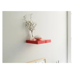 Etagère Shevly rouge laqué 23cm